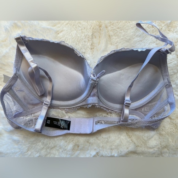 Pure Beauty NWT womens light purple push up padded wired bra Sz-36C U4 - Picture 4 of 7